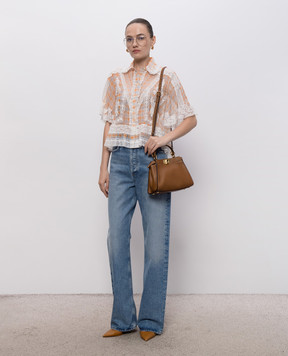 Ermanno Scervino Блуза із шовку в клітинку D482K717APXUJ