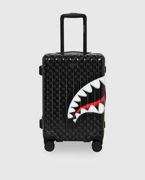Sprayground Детский черный чемодан SHARKS IN PARIS с принтом 910CL317NSZ