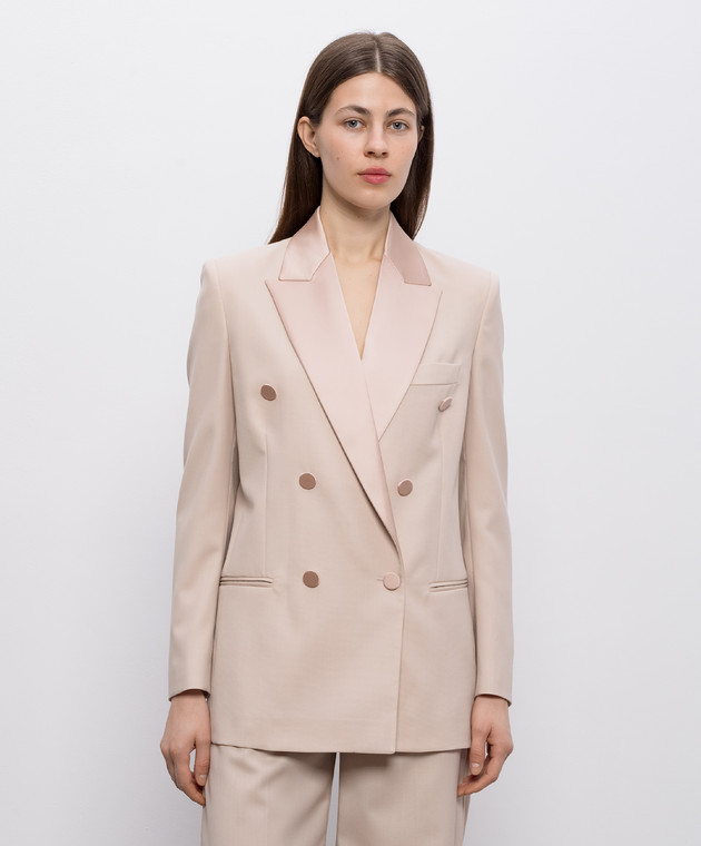 Dondup Рожевий двобортний жакет з вовною DJ745WFH188DXXXC зображення 3