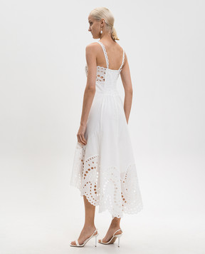 Charo Ruiz Біла асиметрична сукня Caspian 263612