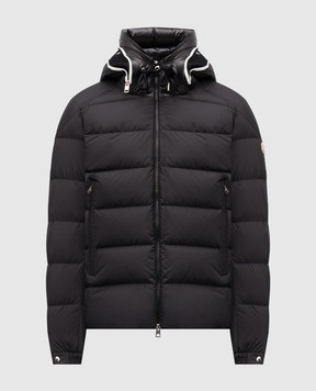 Moncler Чорний пуховик Cardere з логотипом K20911A0012754A81