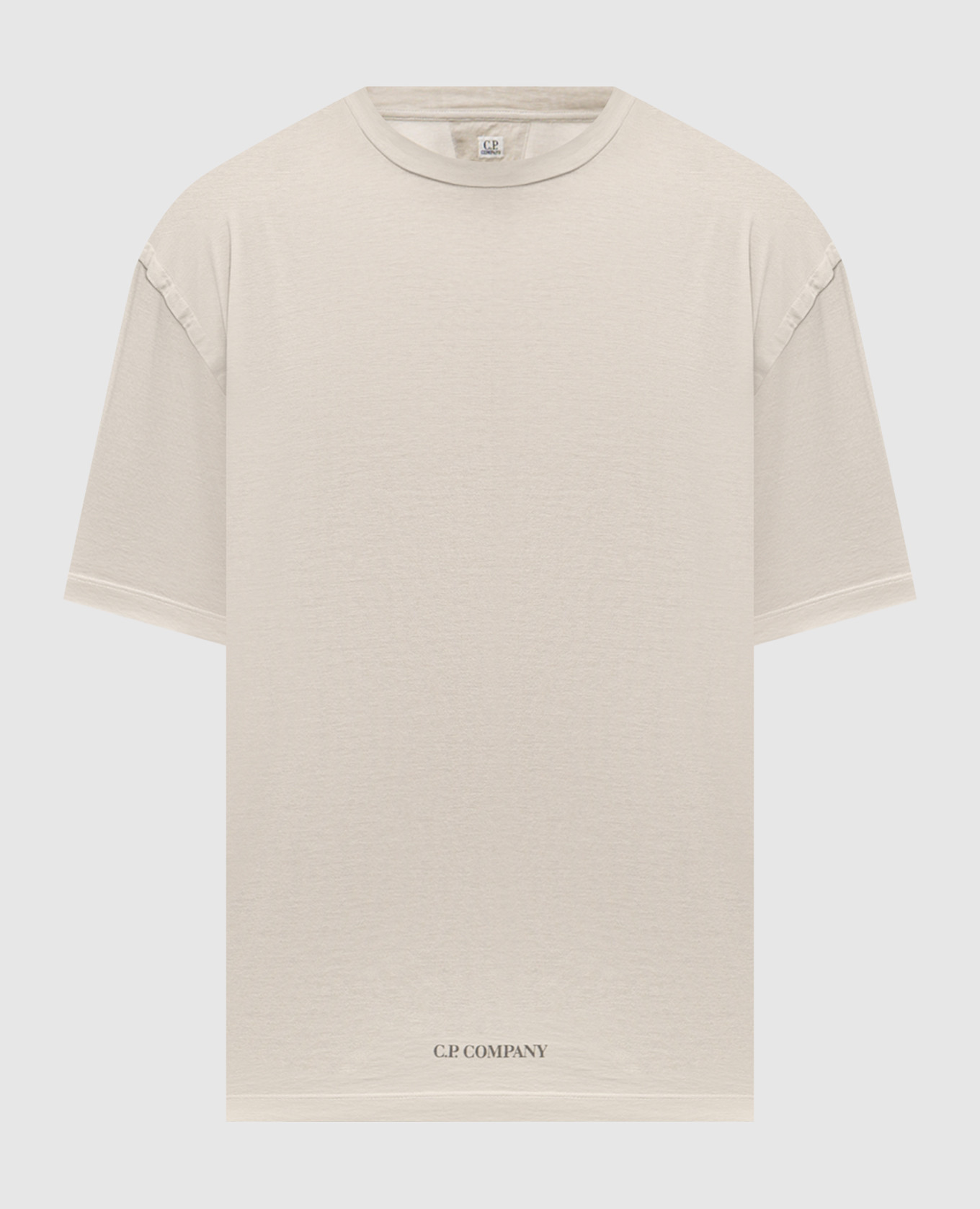 Футболка цвета хаки с принтом логотипа