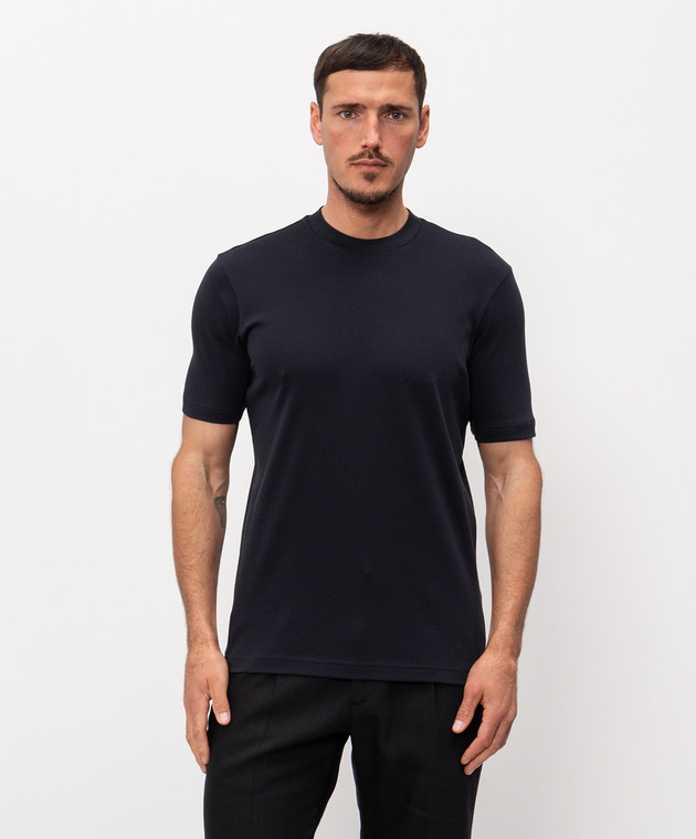 Stefan Brandt Синя футболка з бавовни ELIDELUXE185 зображення 2