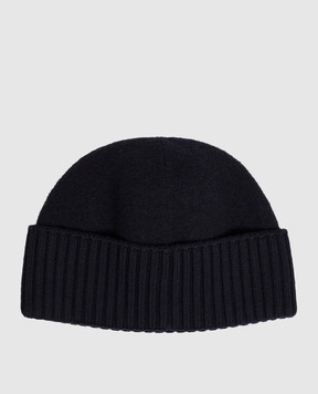 Dolce&Gabbana Синя шапка з вовни з монограмою логотипа DG GX53KTJDVLQ