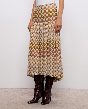 Missoni Бежевая юбка миди с люрексом DS26WH02BR015L