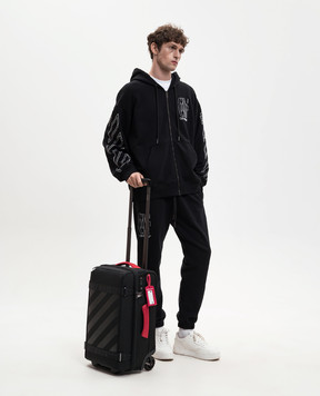 Off-White Чорна валіза Diag з логотипом OMNG004S26FAB001