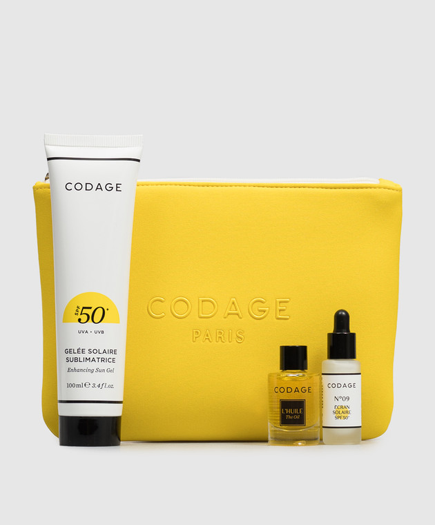 Codage Солнцезащитный набор YELLOW в косметичке PRES10503