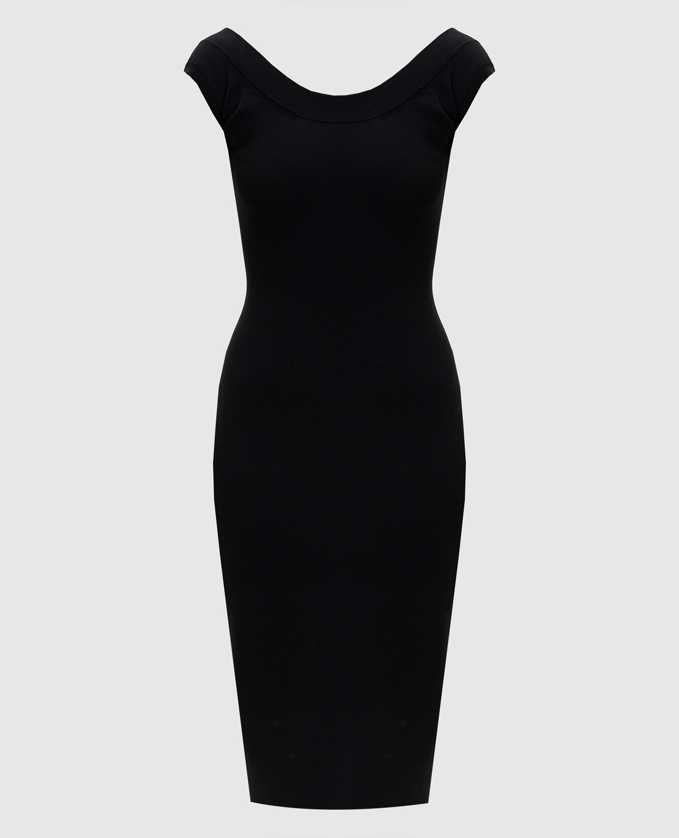 

Черное платье с открытой спиной, Черный, Повседневные платья