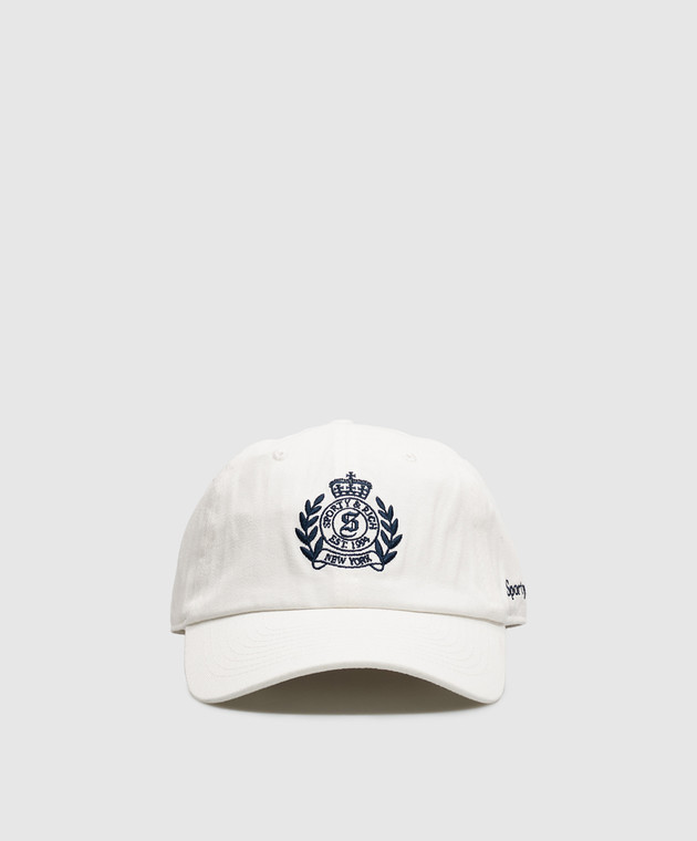 Sporty & Rich Белая кепка с вышивкой AC04085243WH06