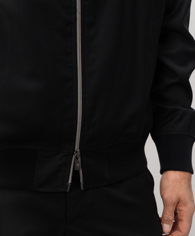 CAPOBIANCO Черный спортивный костюм из шерсти 20M414UN0020M810UN00 изображение 5