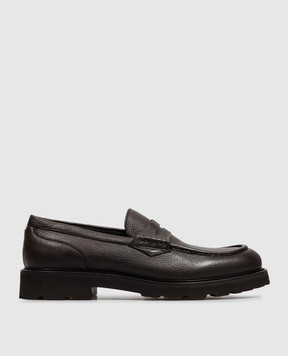 Canali Коричневые кожаные лоферы RF01356611244