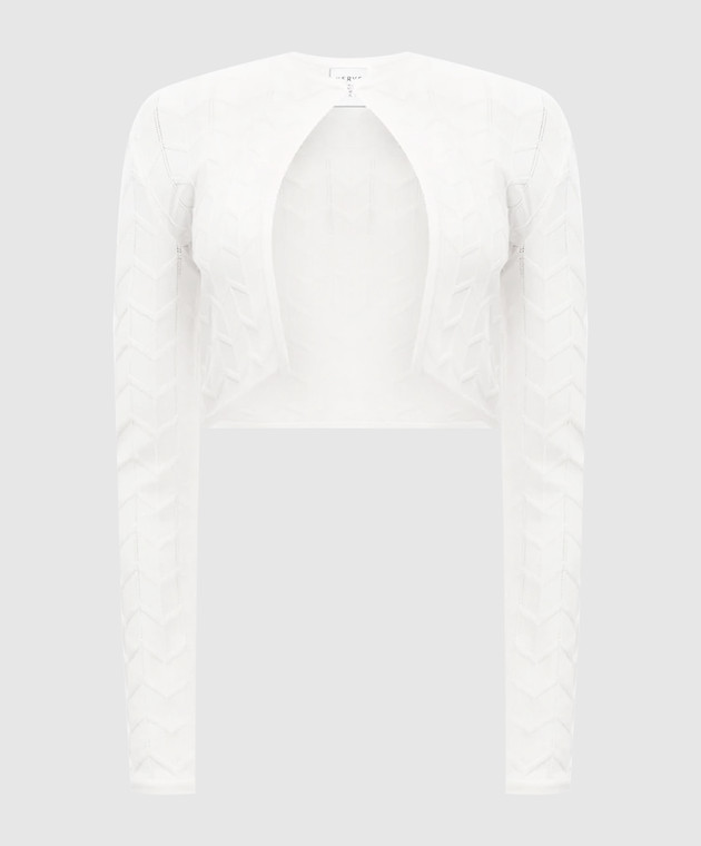 Herve Leger Белый кардиган Ellis 46DZZ6575972