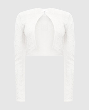 Herve Leger Белый кардиган Ellis 46DZZ6575972
