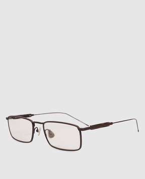 Brunello Cucinelli Коричневые солнцезащитные очки Sartorial Sunset MOCMULTS30