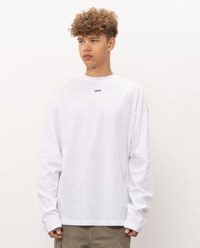 Off-White Білий лонгслів з емблемою Arrow 44MAB09CF26J001