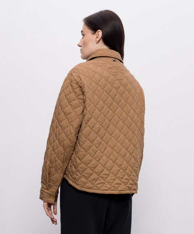 Herno Коричнева стьобана куртка GI000351D12456Z зображення 4