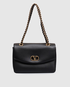 Valentino Черная кожаная сумка Djuna 9W2B0T57AIR