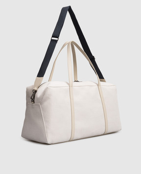 Brunello Cucinelli Біла сумка-дафл з логотипом MBR8D2810