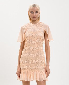 Twinset Бежева сукня з мереживом 261TP2781