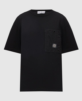 Stone Island Черная футболка с нашивкой логотипа L1S152100004S0115