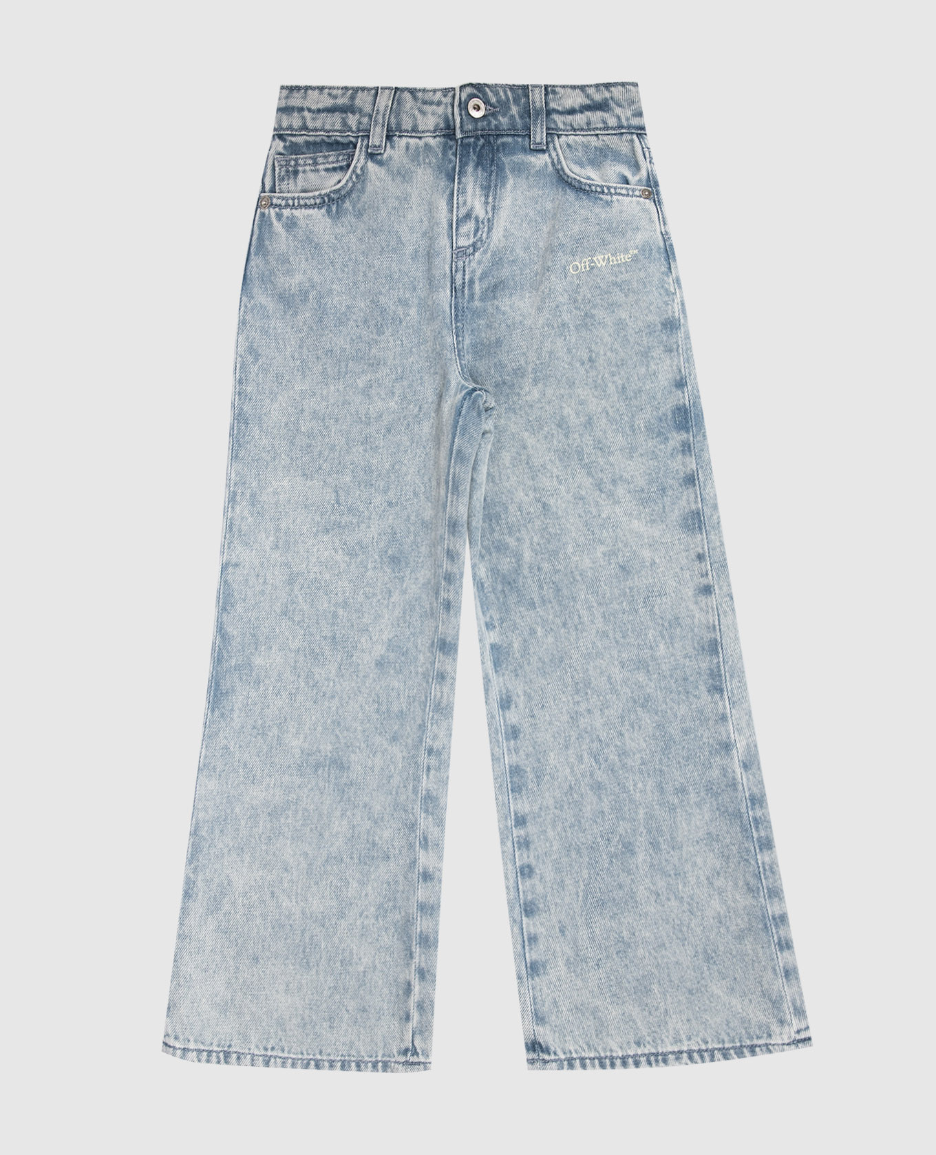 Детские джинсы с принтом логотипа