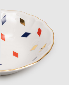 Bitossi Home Белая фарфоровая глубокая тарелка Fate ABR01064