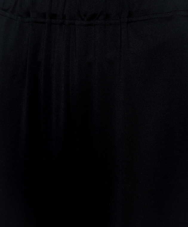 Intoca Синие брюки из шелка 232SIMSTRP изображение 5