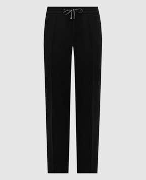Brett Johnson Чорні штани з вовни FW26P51LP991NOI