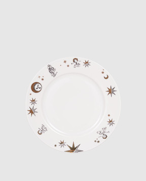 Fornasetti Біла порцелянова тарілка Astronomici P50Z303