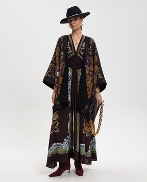 La DoubleJ Бордова сукня максі із шовку DRE0720CRE002BOU01