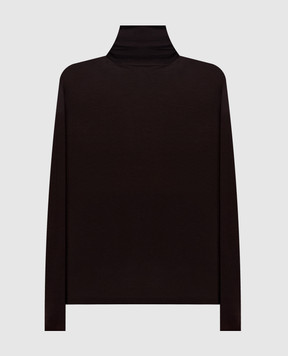 Max Mara Коричневый гольф SALUTO из шерсти MXMSALUTO