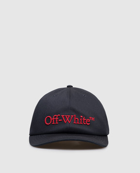 Off-White Синя кепка з логотипом OMLA04AF25FAB001