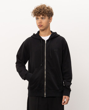 Maison Margiela MM6 Чорна спортивна куртка з нашивкою логотипа SH2HG0009M25013