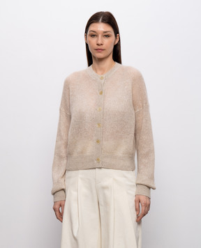 Brunello Cucinelli Бежевий кардиган з вовною MBG775506P