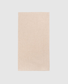 TESSITURA TOSCANA TELERIE Бежева сервірувальна серветка Nettuno з льоном NT250059080037