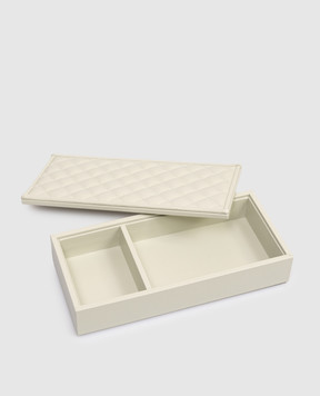 Giobagnara Зелена шкіряна скринька для канцелярії Celio Diamonds DSBXPTRV109