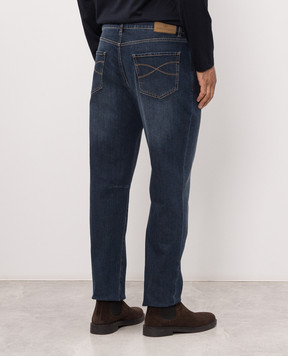 Brunello Cucinelli Синие джинсы с логотип патч M283PX1290