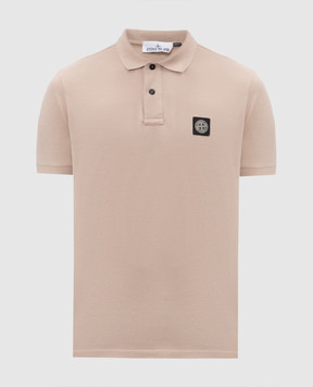 Stone Island Бежеве поло з нашивкою логотипа L1S152200008S0017