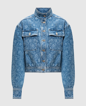 Christy Lynn Синяя джинсовая куртка Monroe в цветочный принт CLJ77F116