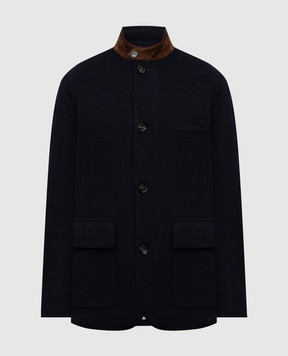 Loro Piana Синя куртка Roadster з кашеміру FAO9924