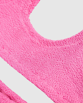 MC2 SAINT BARTH Дитячий рожевий гофрований купальник Baker BAK000200044L