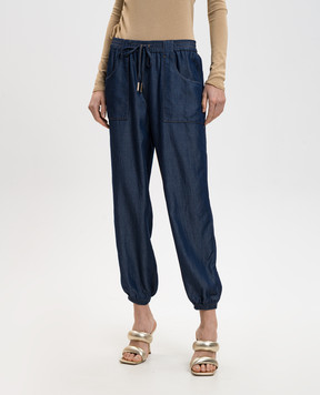 Twinset Голубые джогеры с логотипом 261LL2QCC