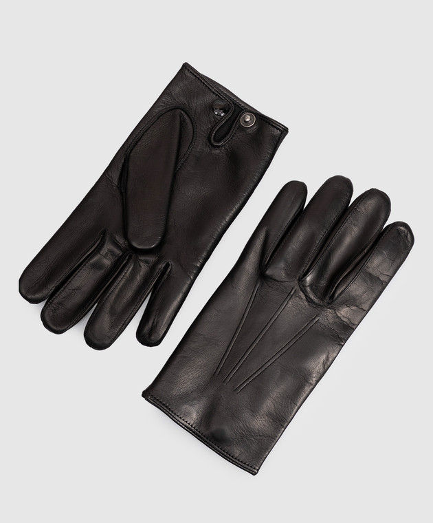 Tom Ford Черные кожаные перчатки TG774LSP028L изображение 3
