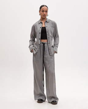 Ann Demeulemeester Штани Sofi в смужку в піжамному стилі B0014017FA737
