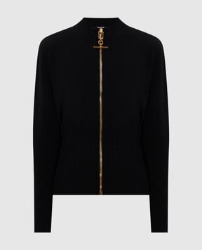 Balmain Чорний кардиган GF1TE201KJ44