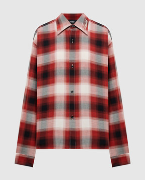 AMIRI Красная рубашка в клетку AM426SH062