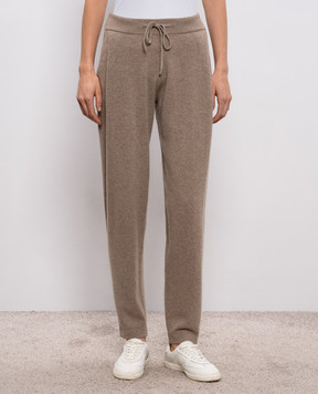 LISA YANG Коричневые брюки Jo из кашемира 202097