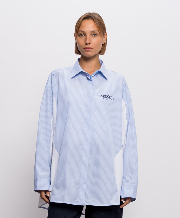 Off-White Рубашка с вышивкой логотипа 2FB00670T изображение 3