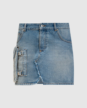 Off-White Голубая джинсовая юбка мини 2YF02KS26DEN001