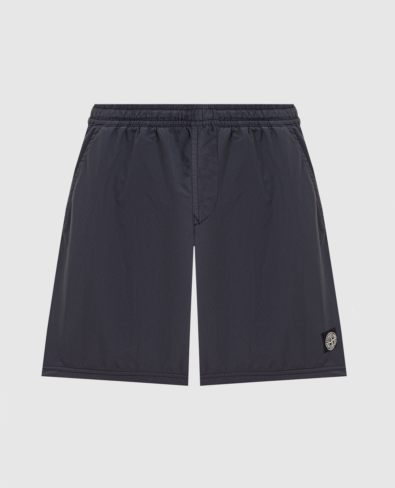 Голубые шорты для плавания с нашивкой эмблемы